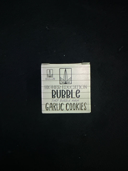Higher education, Bubble Hash, THCP Crumble, wax Garlic Cookies , Hybrid, 2 g