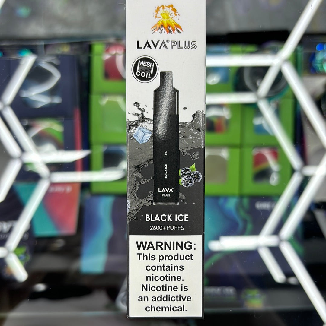 Lava plus 2600 puffs black ice