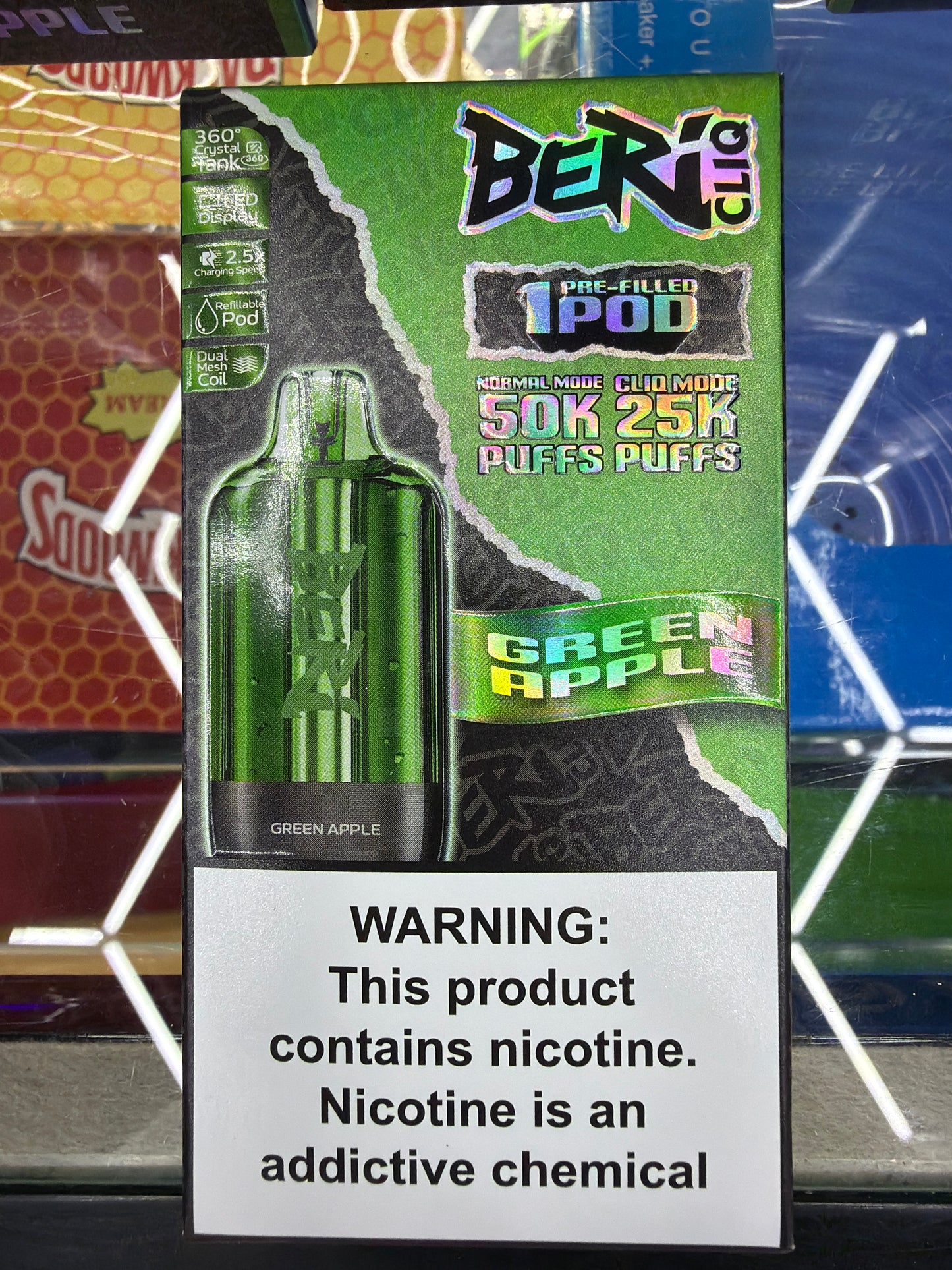 Beri Cliq 50k Pod Only (Green Apple)