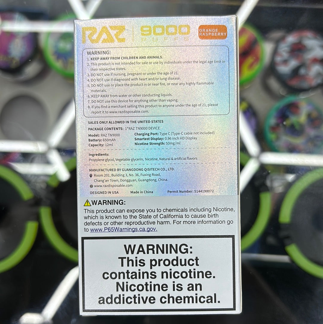 Raz orange raspberry