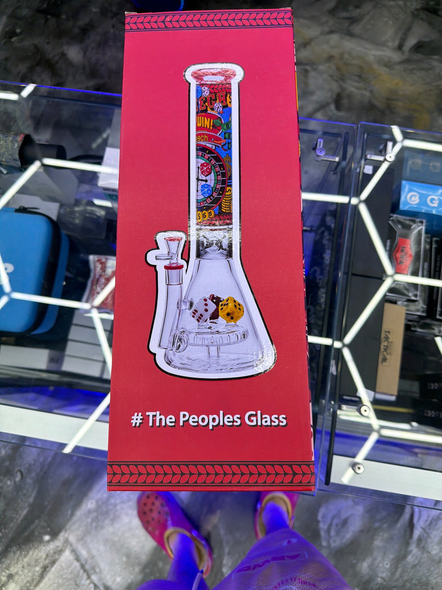 Cheech Casino Dice Beaker Bong