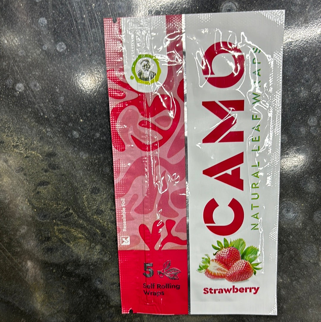 Camo leaf wrap strawberry