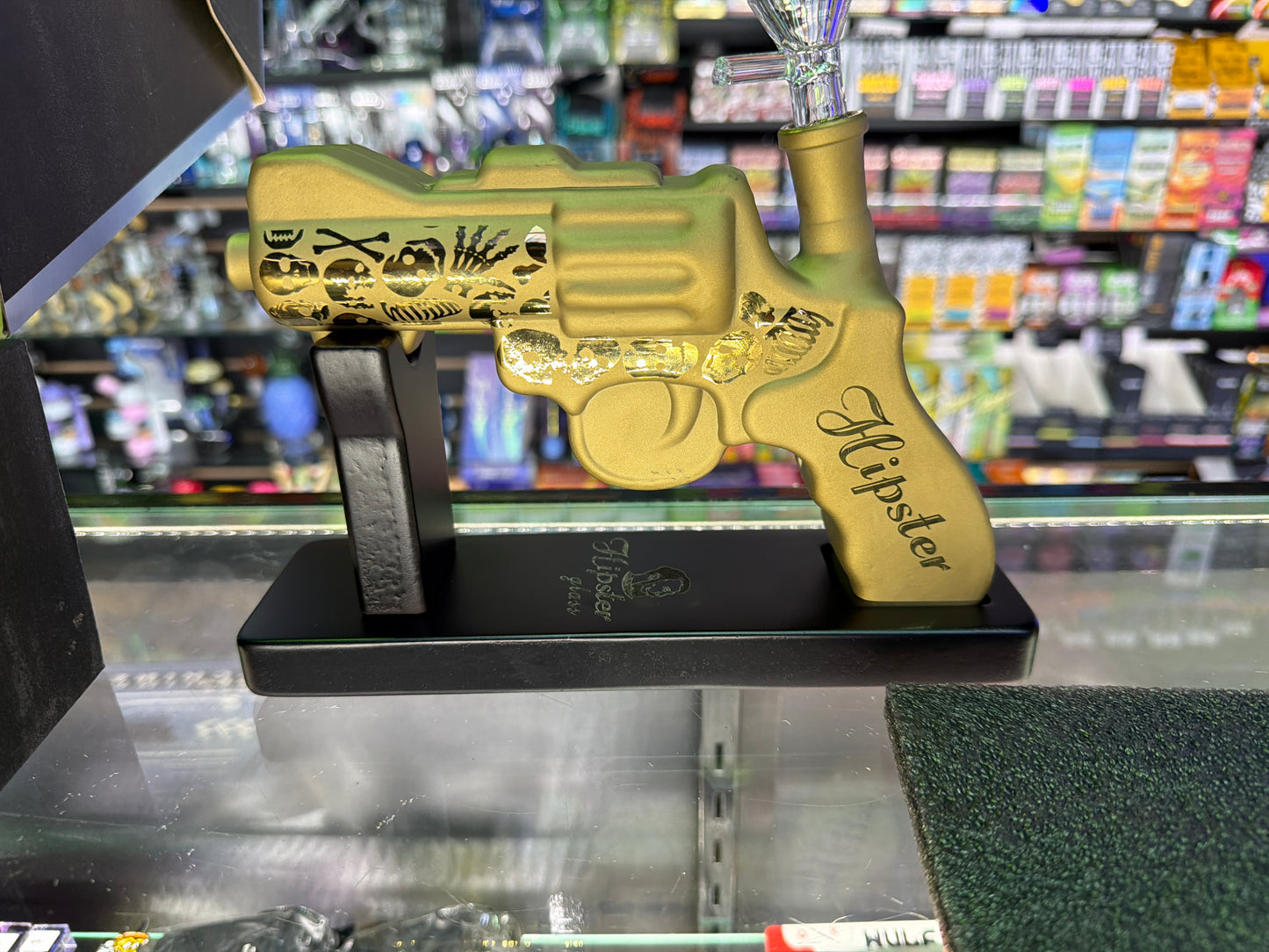 hipster pistol glass