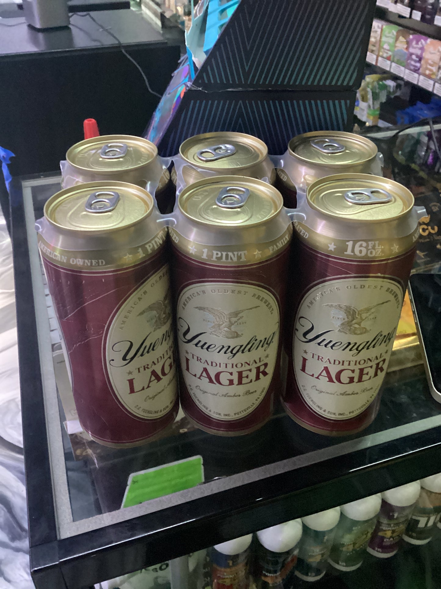 Yuengling lager 6 pack cans 16oz