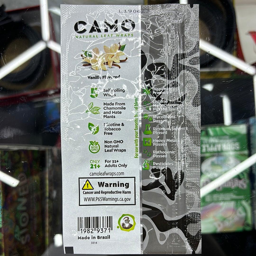 Camo vanilla 5 rolling wraps