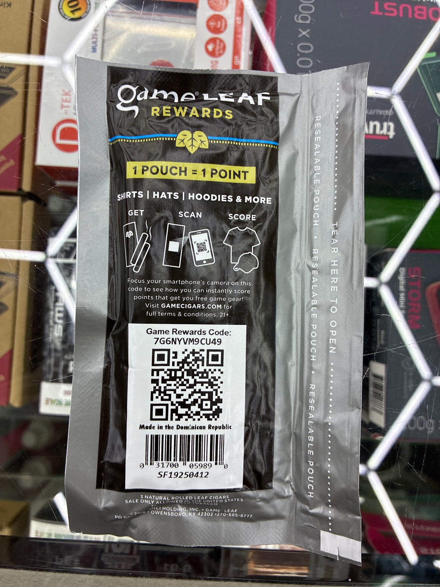 Game leaf natural 3 leaf cigars