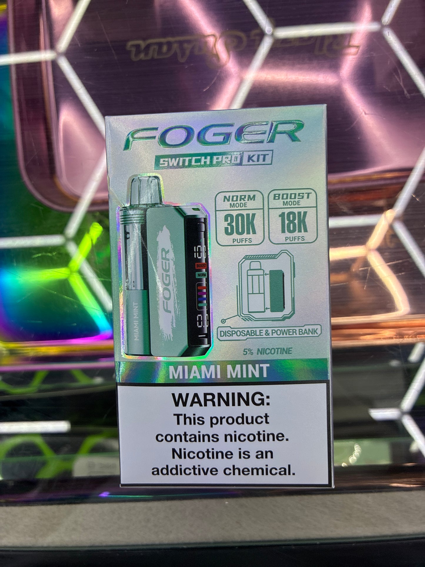 Fogger switch pro disposable kit 30k puffs Miami mint