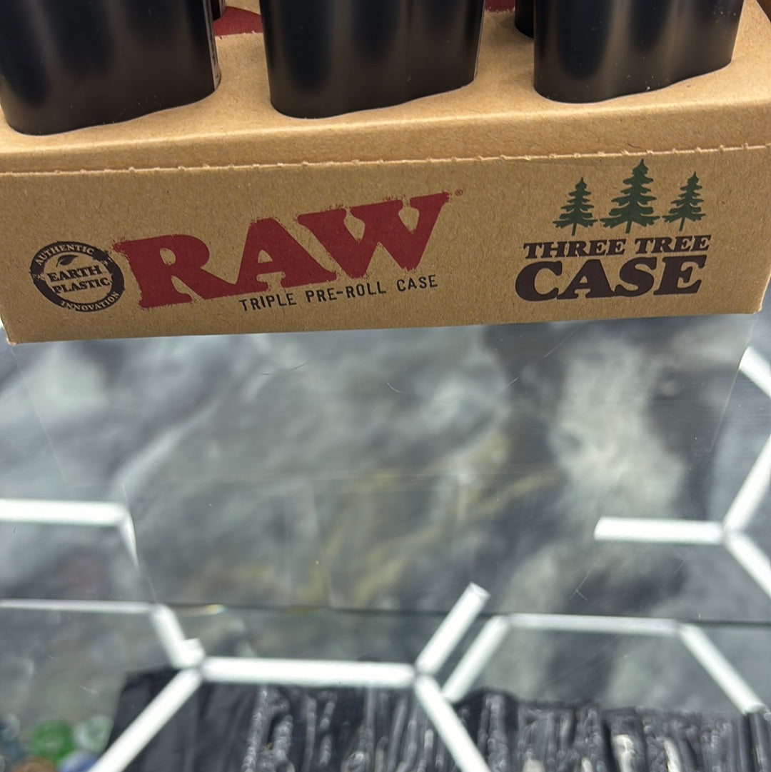 Raw three tree triple pre-roll case
