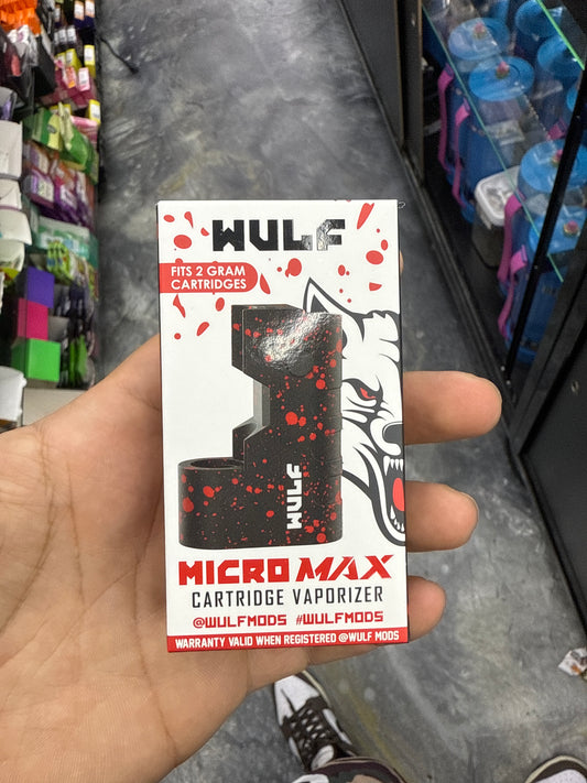 Wulf micro wax cartridge, vaporizer battery