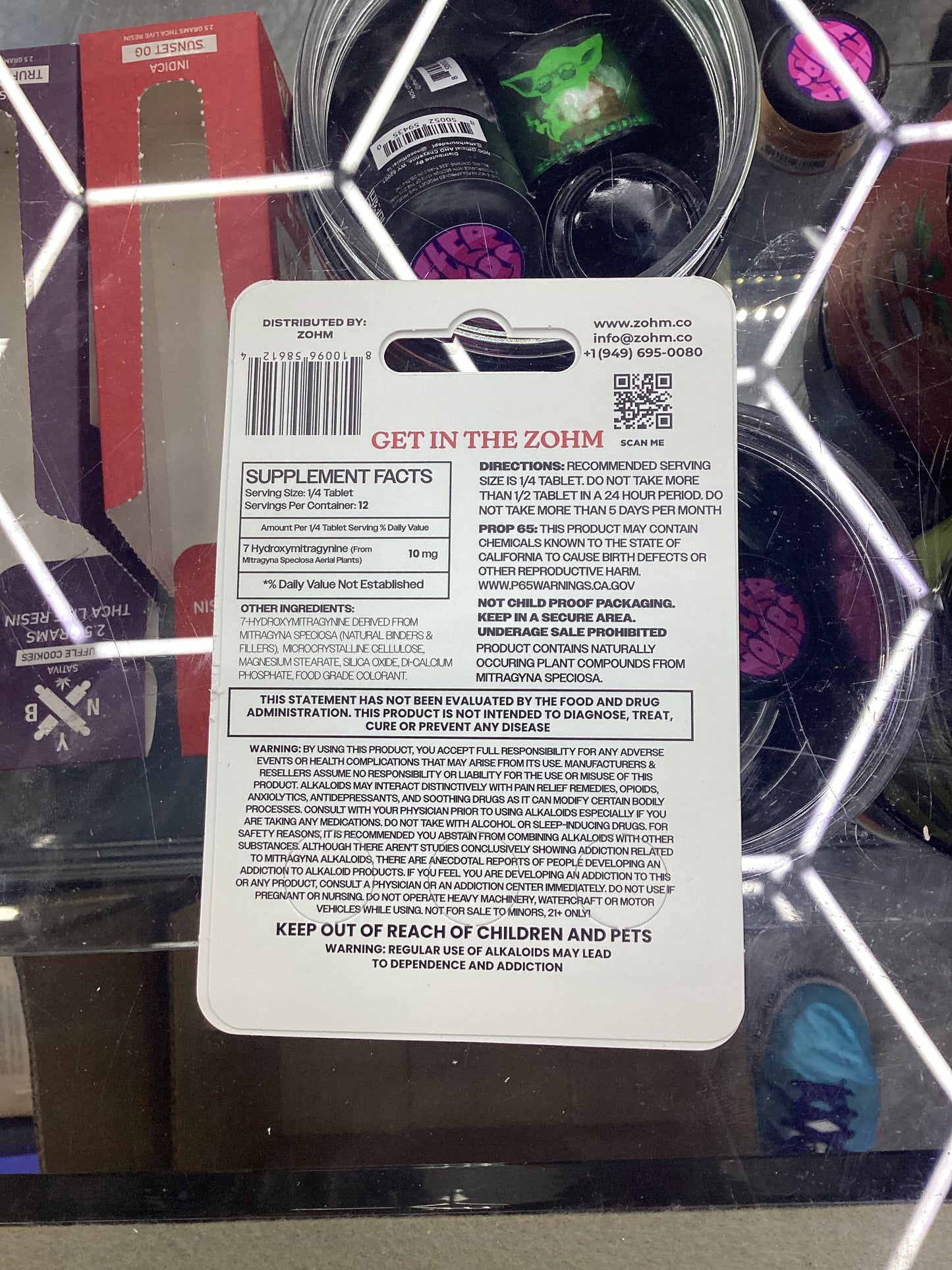 Zohm 7-hydroxy Extra strength strawberry 40mg tablets 3