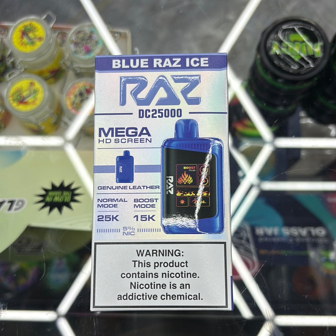 Raz dc25000 25k puffs blue raz ice