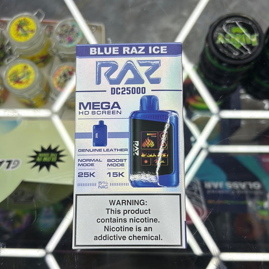Raz dc25000 25k puffs blue raz ice
