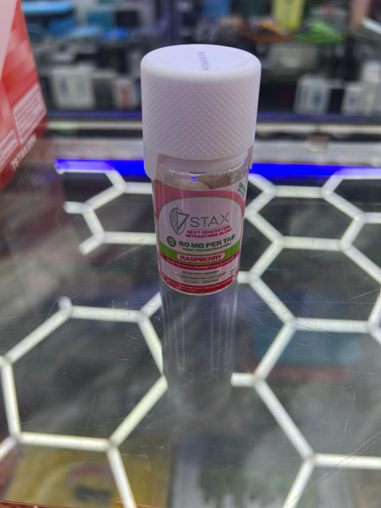 7Stax 15ctx80mg bottle raspberry 1200mg