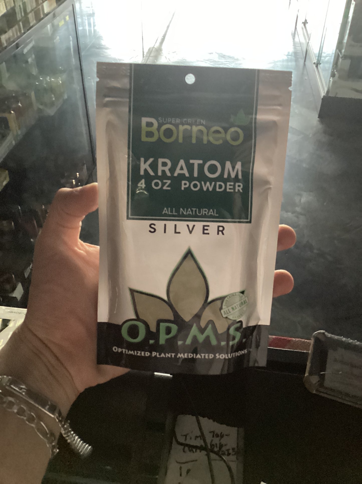 Opms borneo kratom powder 4oz super green