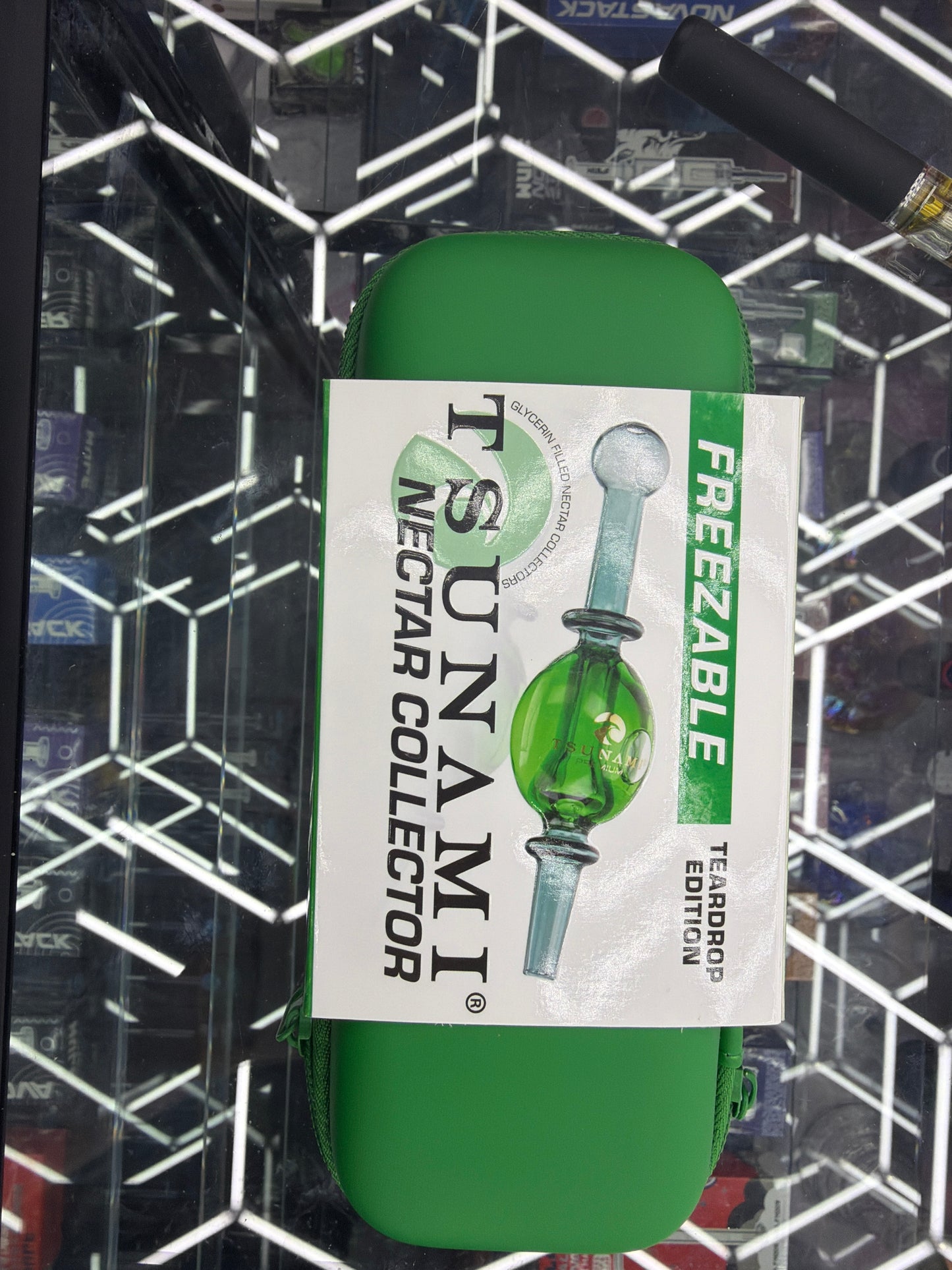 Tsunami freezeable nectar collector teardrop edition Green