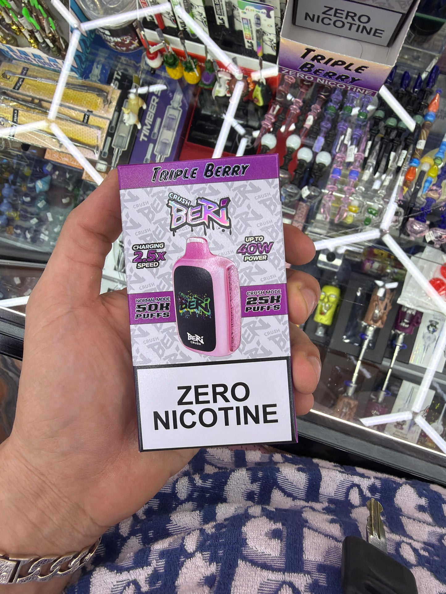 Crush Beri Zero Nicotine 50k Puffs Triple Berry