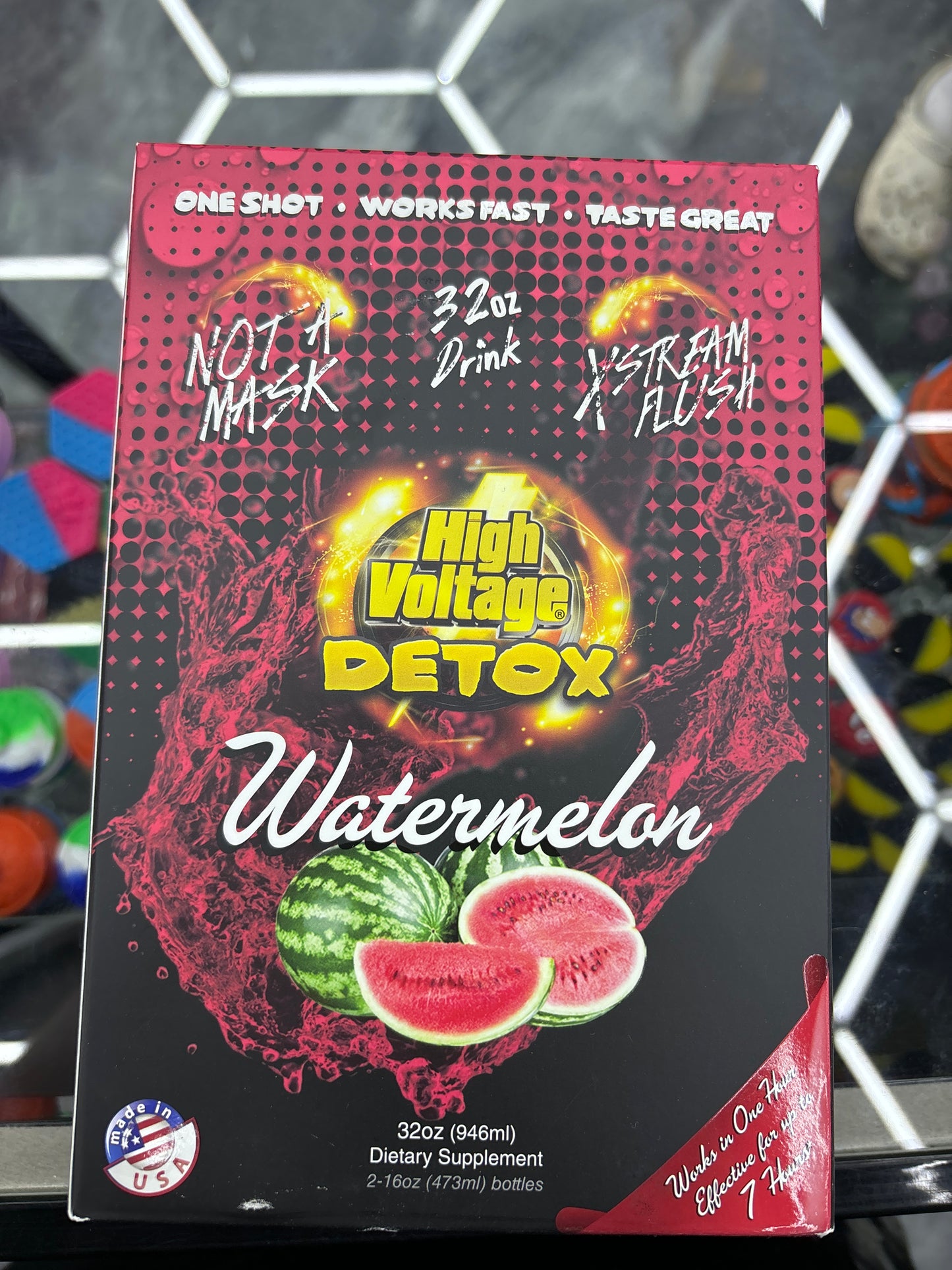 High voltage detox watermelon , 32oz detox drink