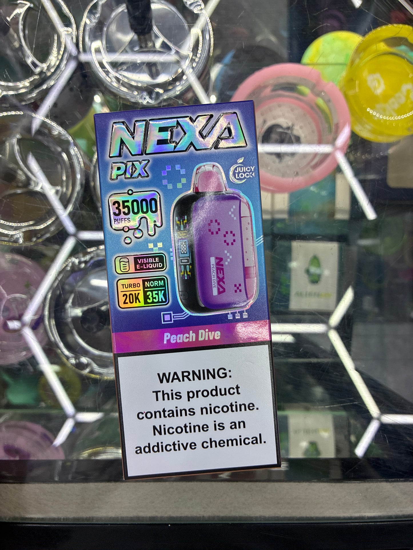 Nexa pix 35k puffs peach dive