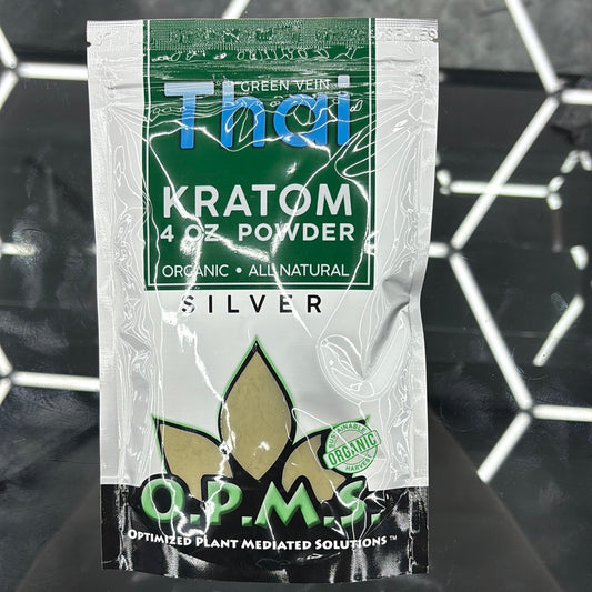 Opms thai kratom powder 4oz silver