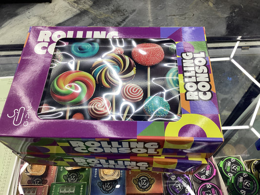 Rolling console tray