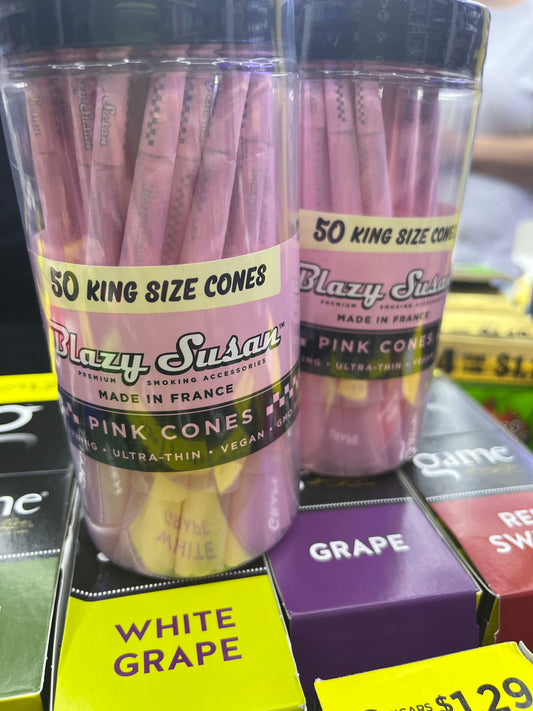 Blazy susan 50cones natural cones, king size cones