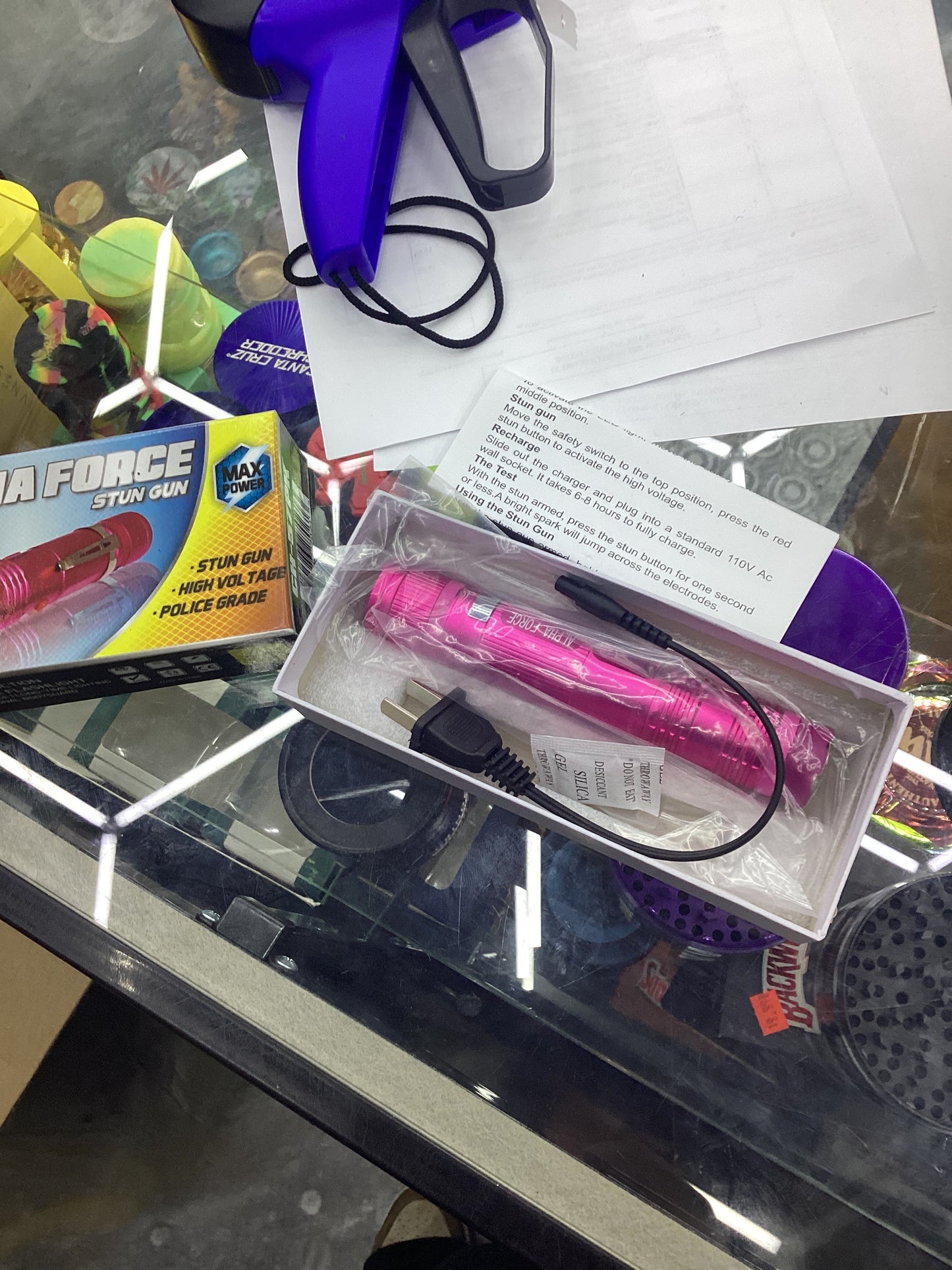 Jaguar alpha force stun gun pink