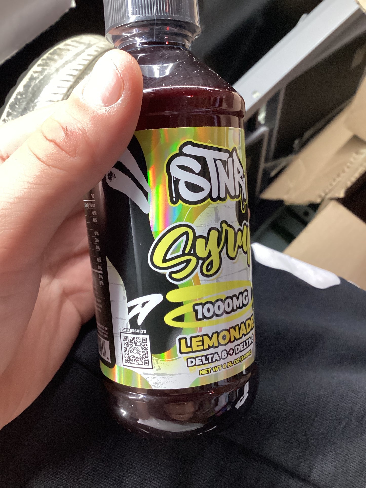 Stnr syrup 1000 mg lemonade