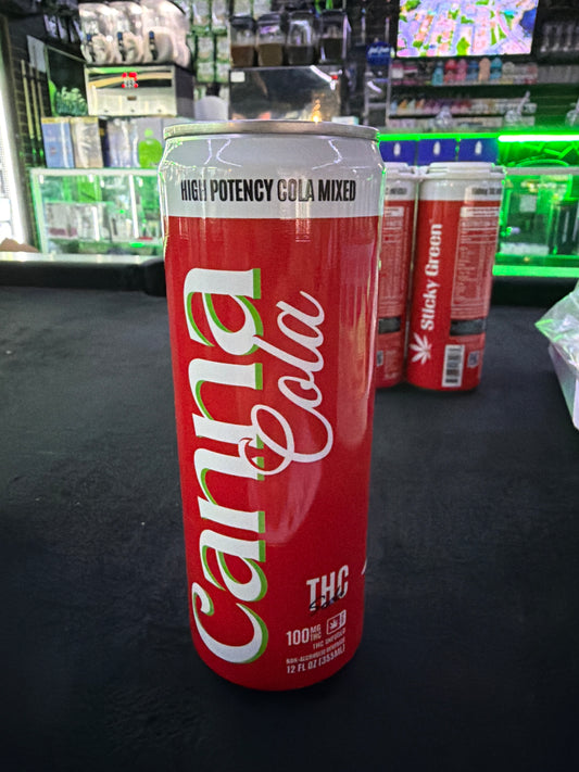 Sticky Green Canna Cola Thca seltzer 100mg