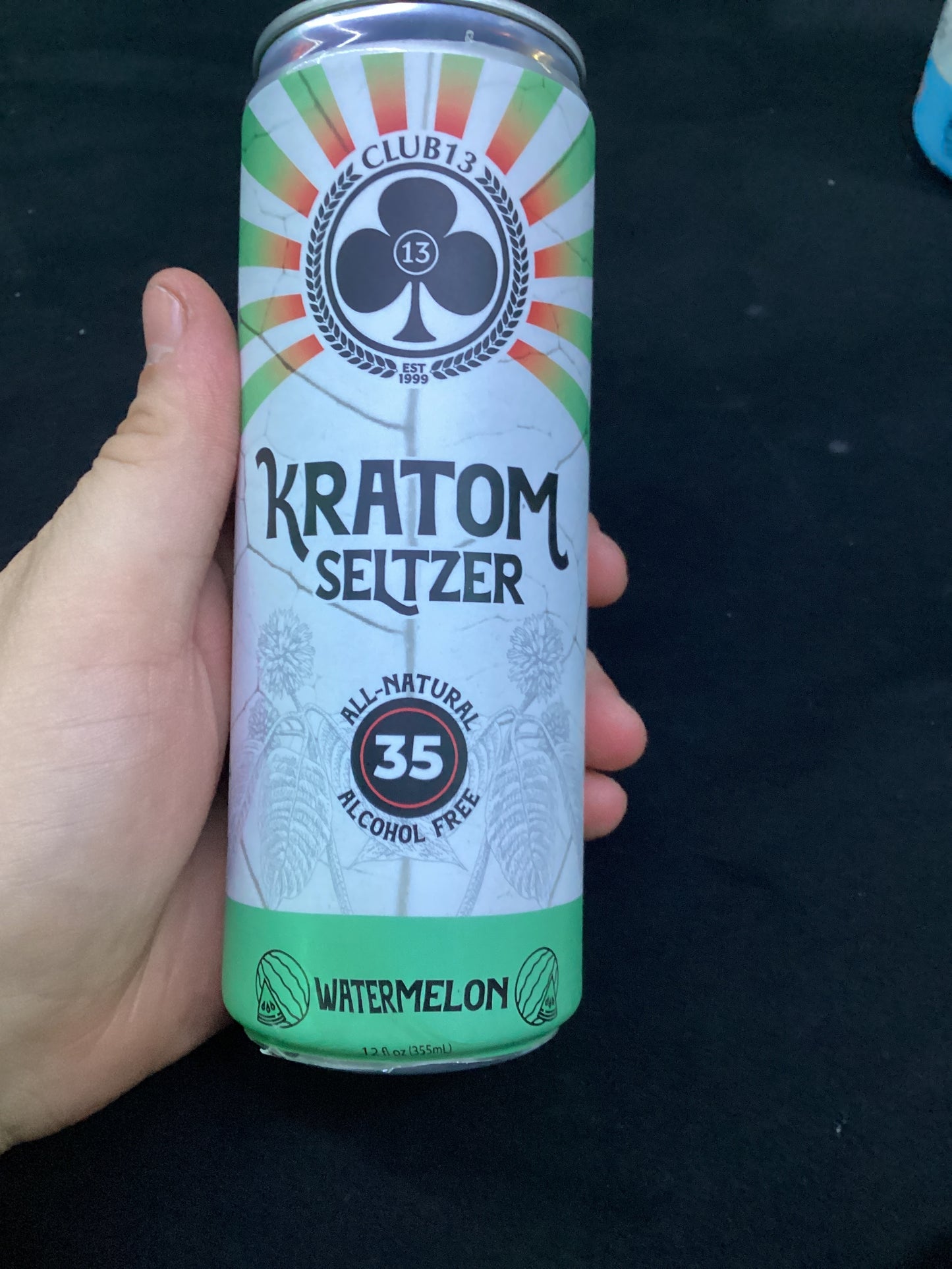 Club 13 kratom seltzer 35mit watermelon