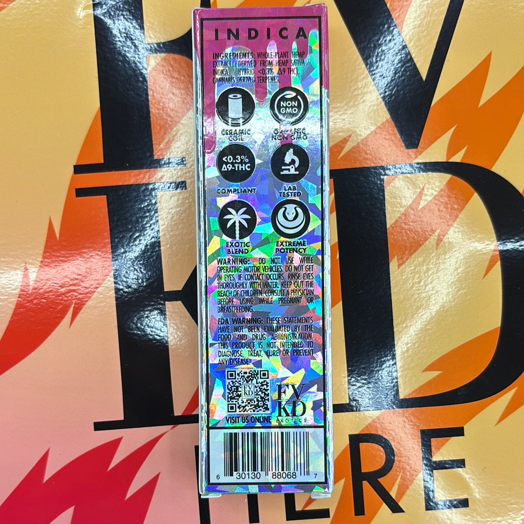 Fvkd exotics watermelon skittlez , 3.5G Indica THCA rosin