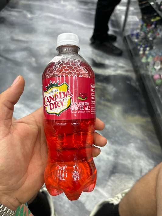 Canada Dry cranberry ginger ale exotic