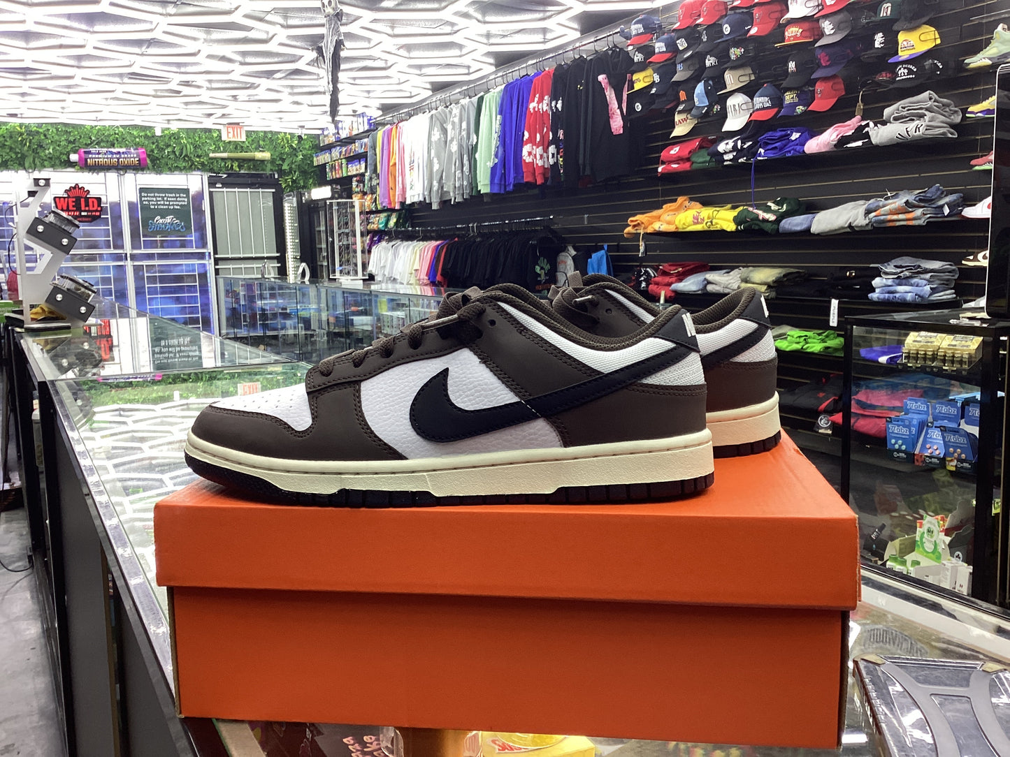 Nike dunk low brown/black-white-sail men’s size 9