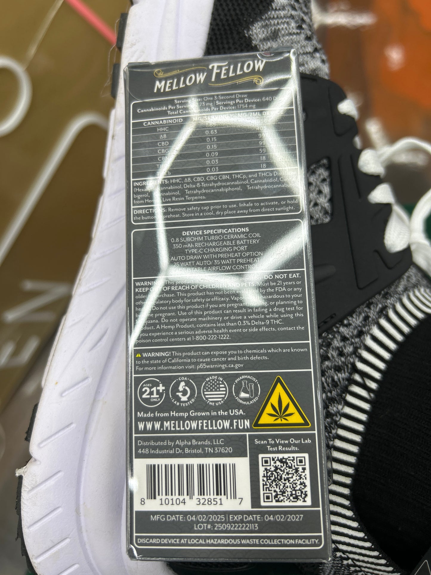 Mellow fellow king Louis , live resin indica