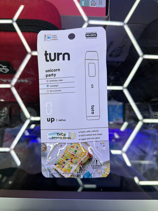 Turn Thcp botanica blends 2g disposable Sativa Unicorn Party