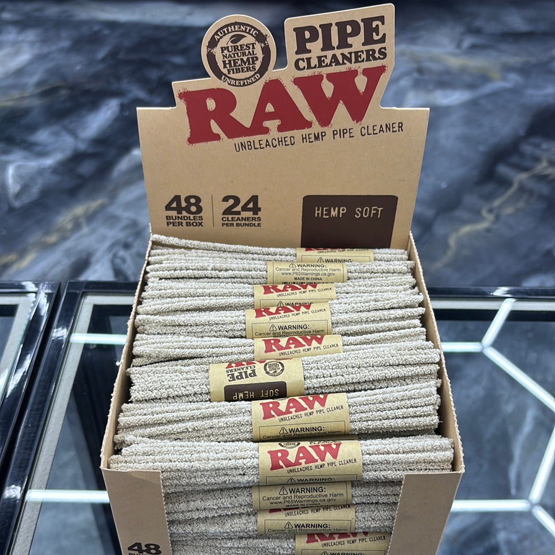 Raw pipe, cleaners 24 cleaners per bundle, hemp soft