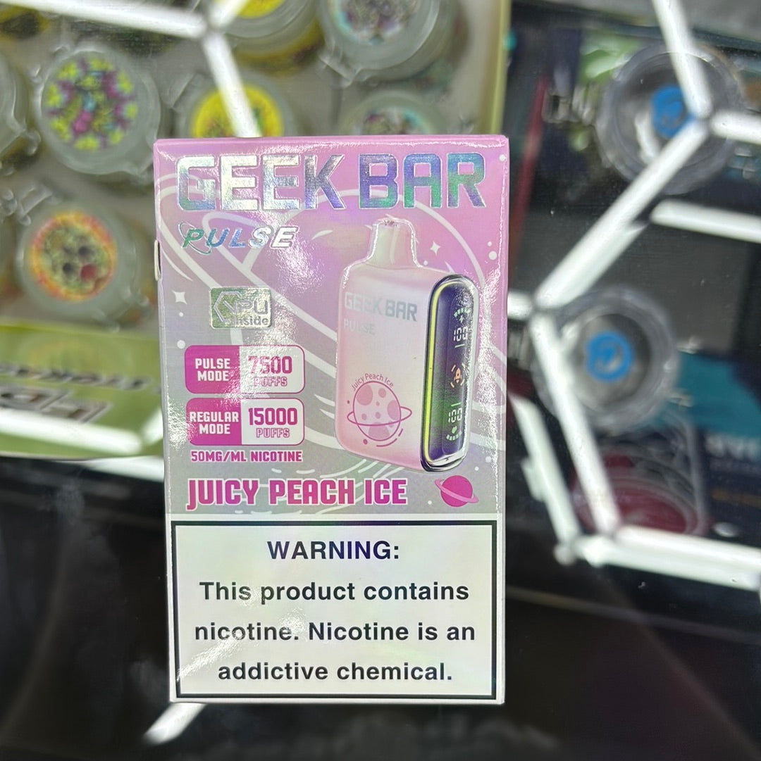 Geek bar pulse juicy peach, ice