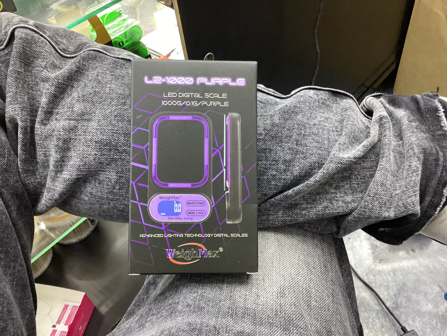 L2-1000 purple led digital scale 1000g/.1g