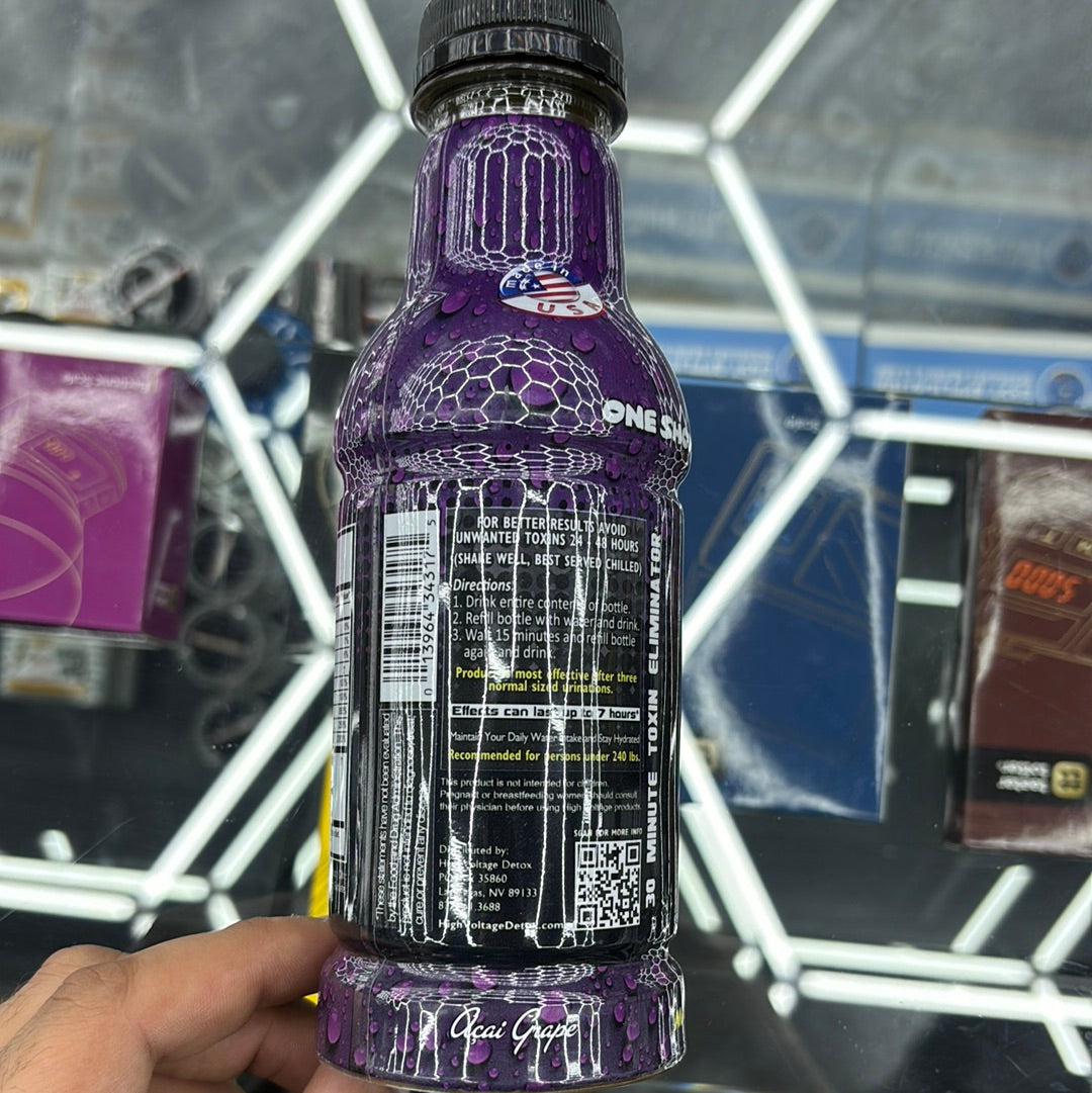 High voltage detox grape 16oz detox drink
