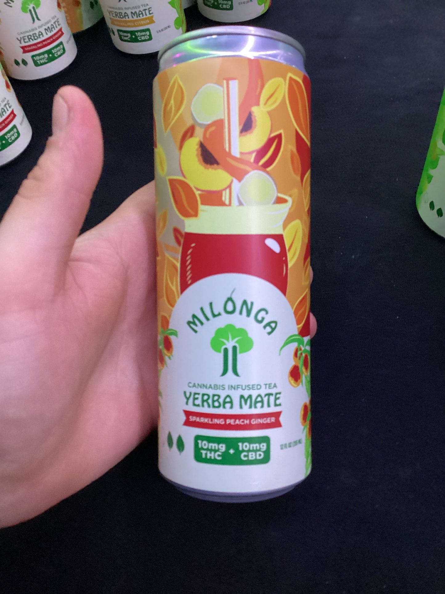 Milonga thc a drink peach ginger