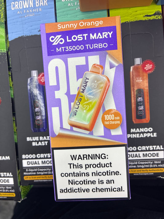 Lost Mary classic sunny orange+ 35k hits