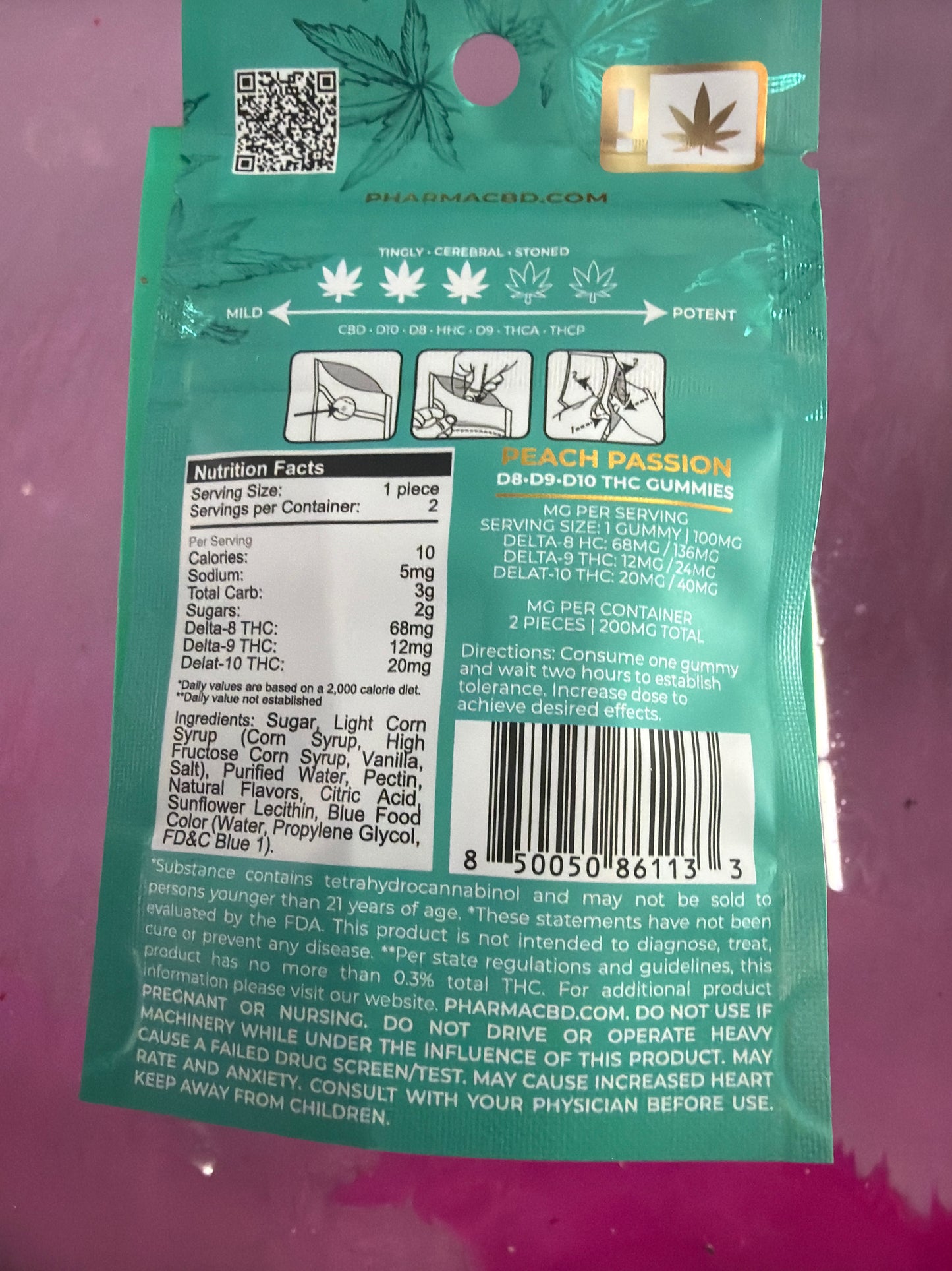 Pharma THC Euphoria Blend – Peach Passion