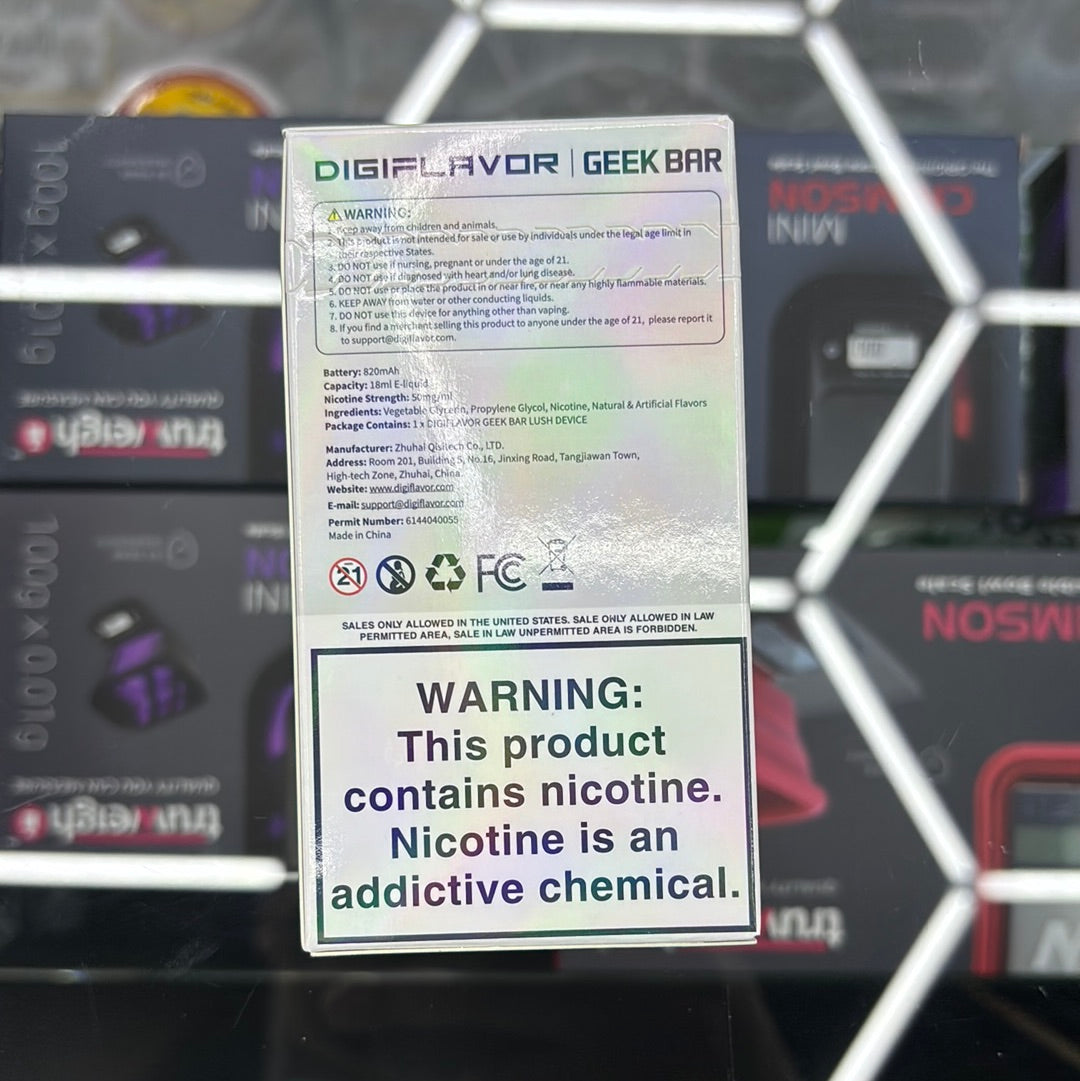 Geekbar 20,000 puffs Miami mint