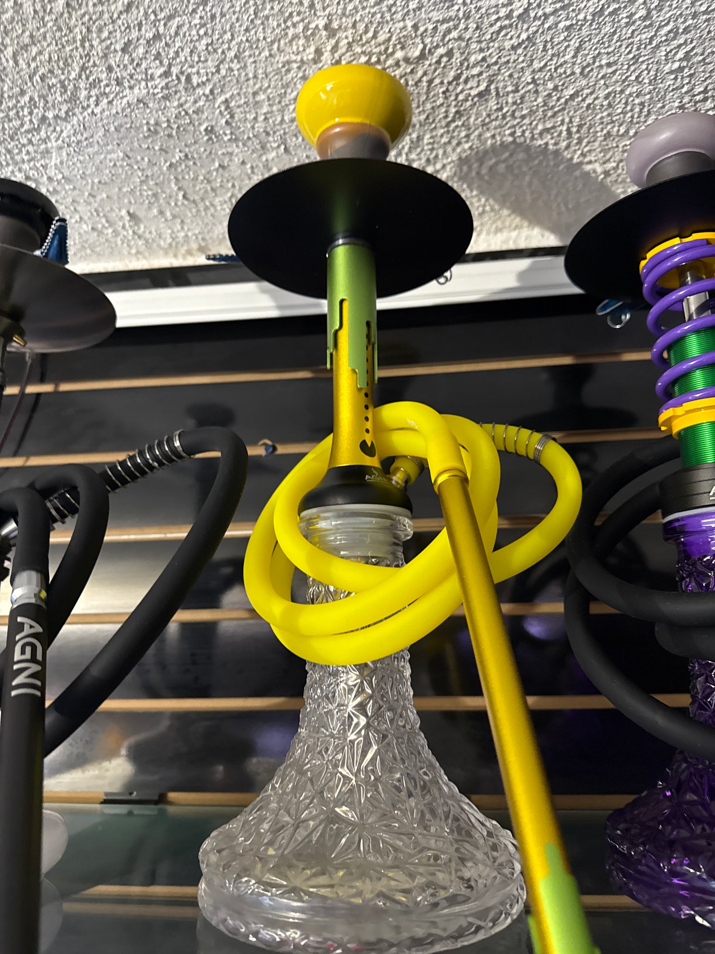 Agni hookah pacman-green / yellow