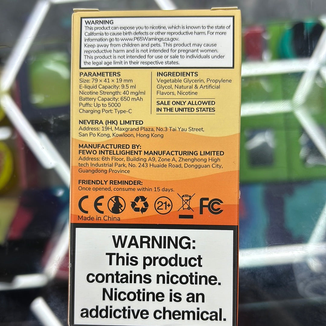 BC5000 orange pear nectar ￼