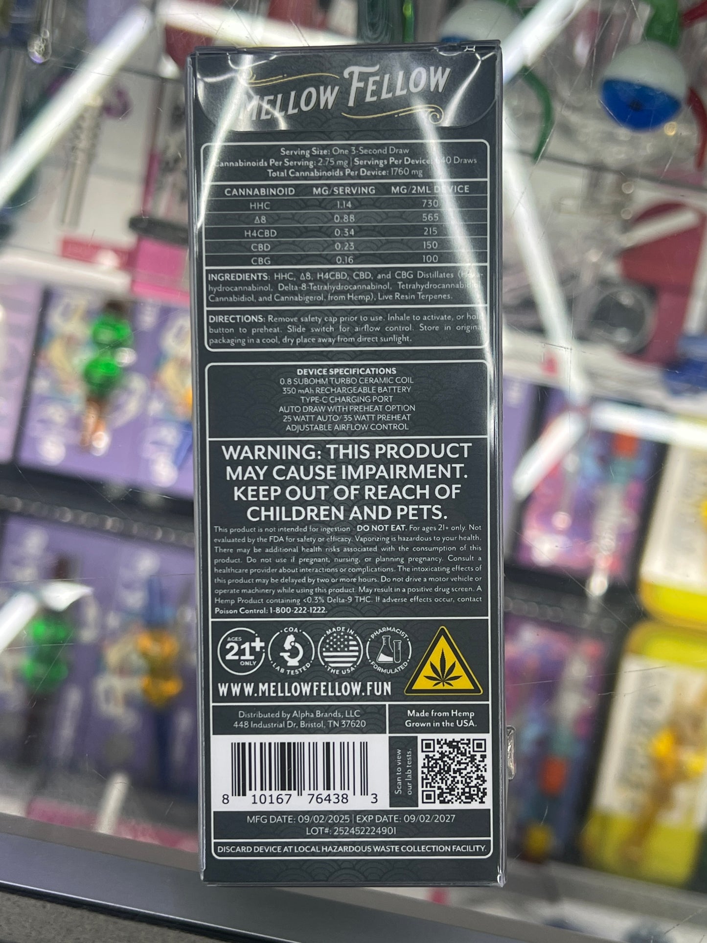 Mellow fellow lemon cherry gelato, live resin indica