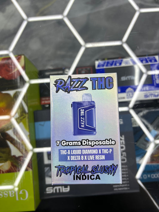 Razz thc 7g disposable tropical slushy Indica