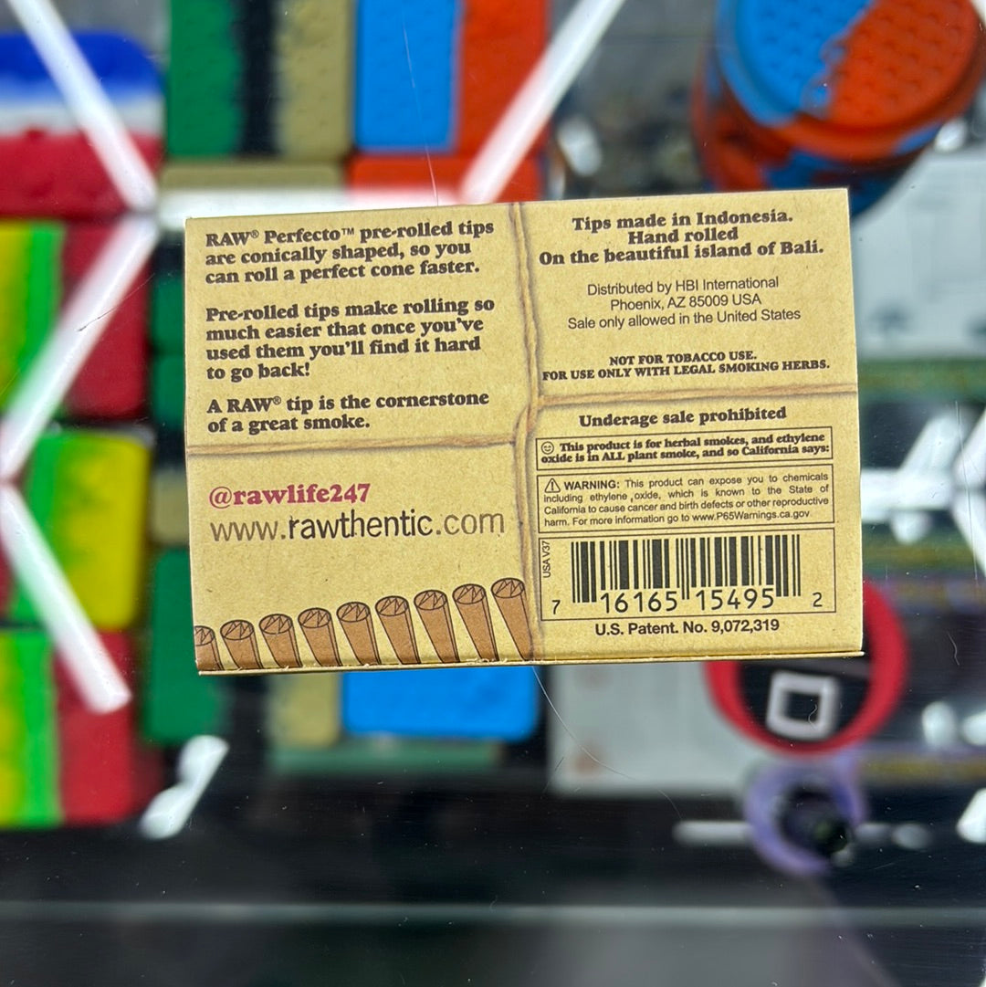 Raw perfecto pre rolled cone tips