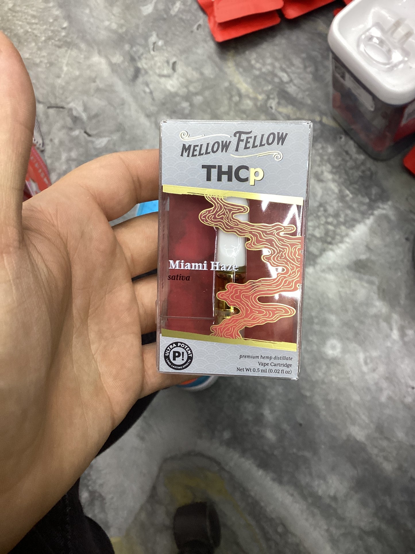 Mellow fellow thcp 0.5g vape miami haze sativa