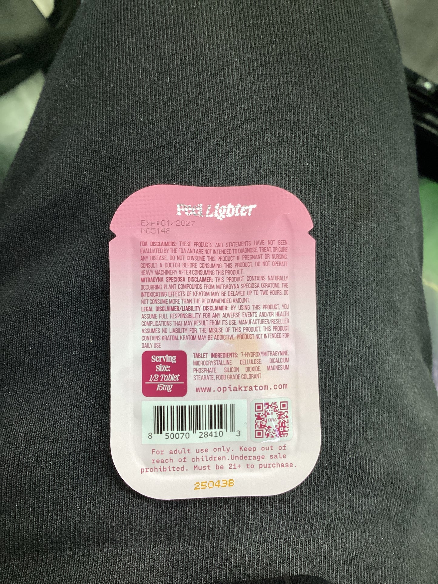 Opia single high potency 30mg pink strawberry