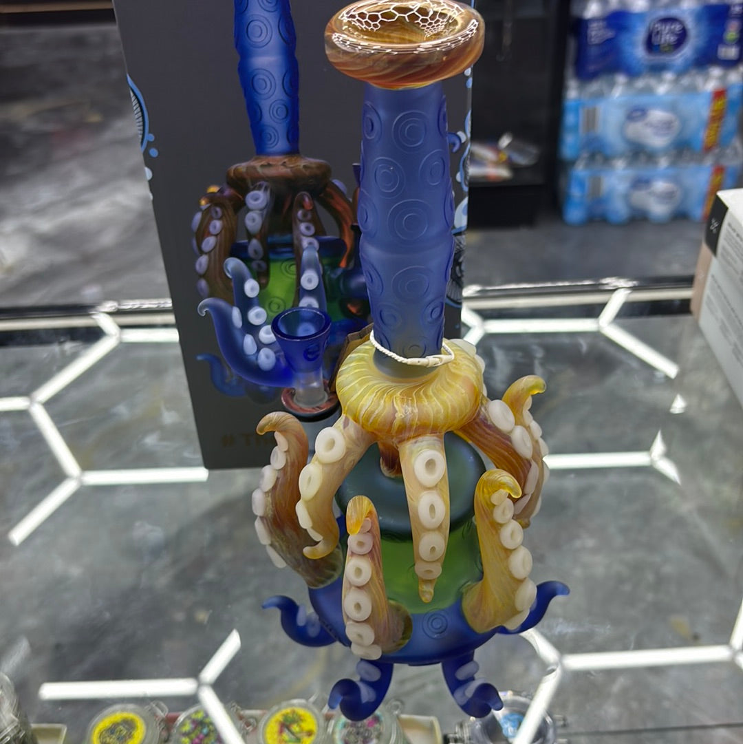 Cheech tentacle bong blue/green/beige